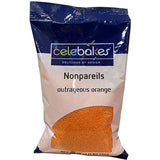 Orange Nonpareils - 1 Pound Bag