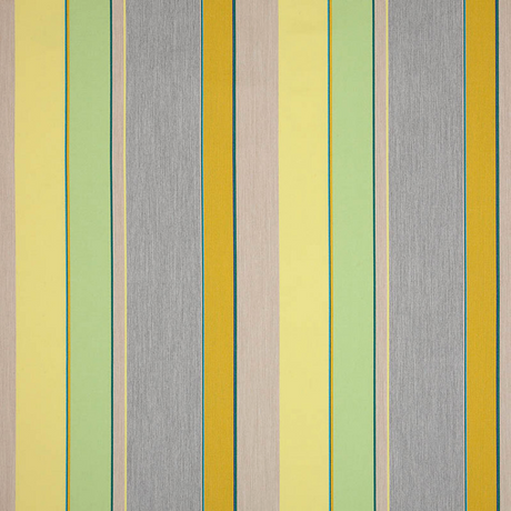 Sunbrella Expand Acrylic Fabric - Citronelle Gray Yellow Green Vertical Stripes, 54" Width (By The Yard)