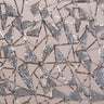 Stretch Mesh Sequin Fabric Black Silver