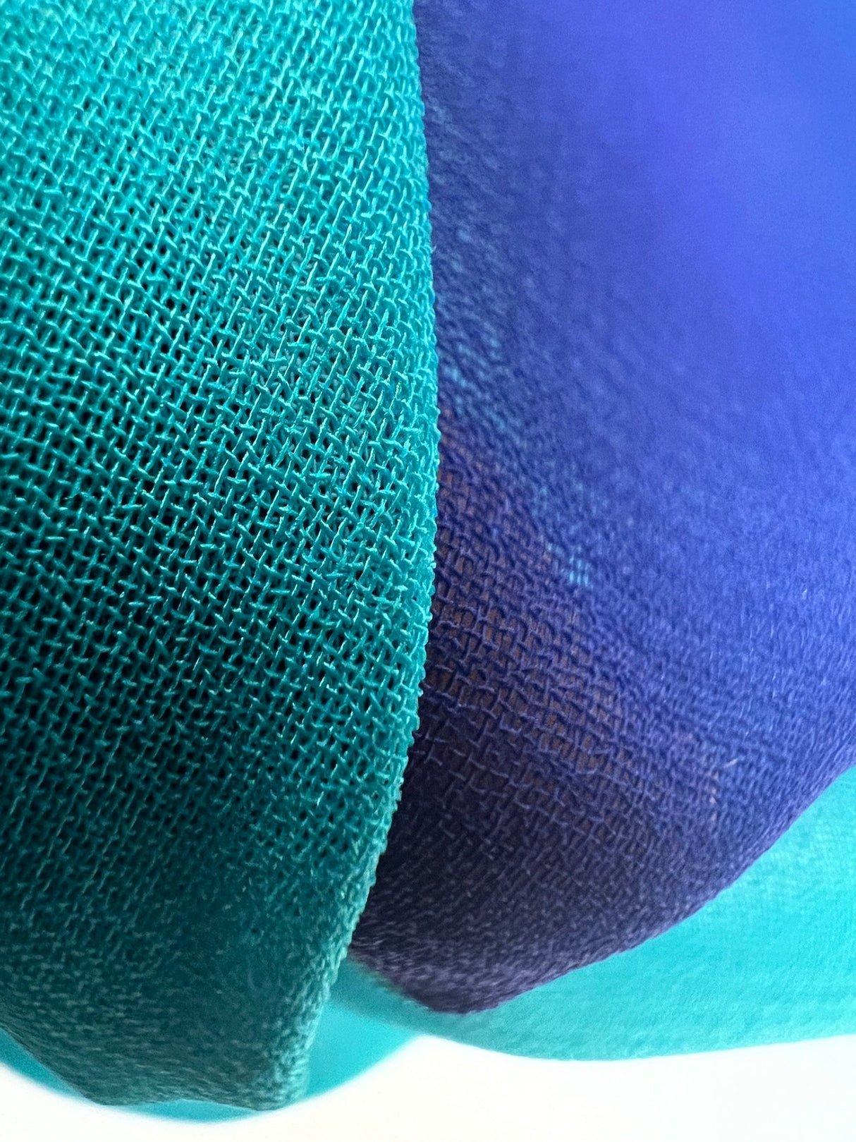Polyester Chiffon Crepe Printed Fabric Purple Green