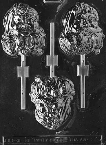 Large Santa Lolly Chocolate Mold - LPC074