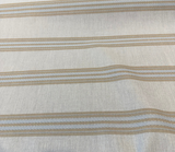 Sunbrella Ethos Dune Acrylic Fabric - Beige/Cream Stripe, 54" Width (1 Yard)