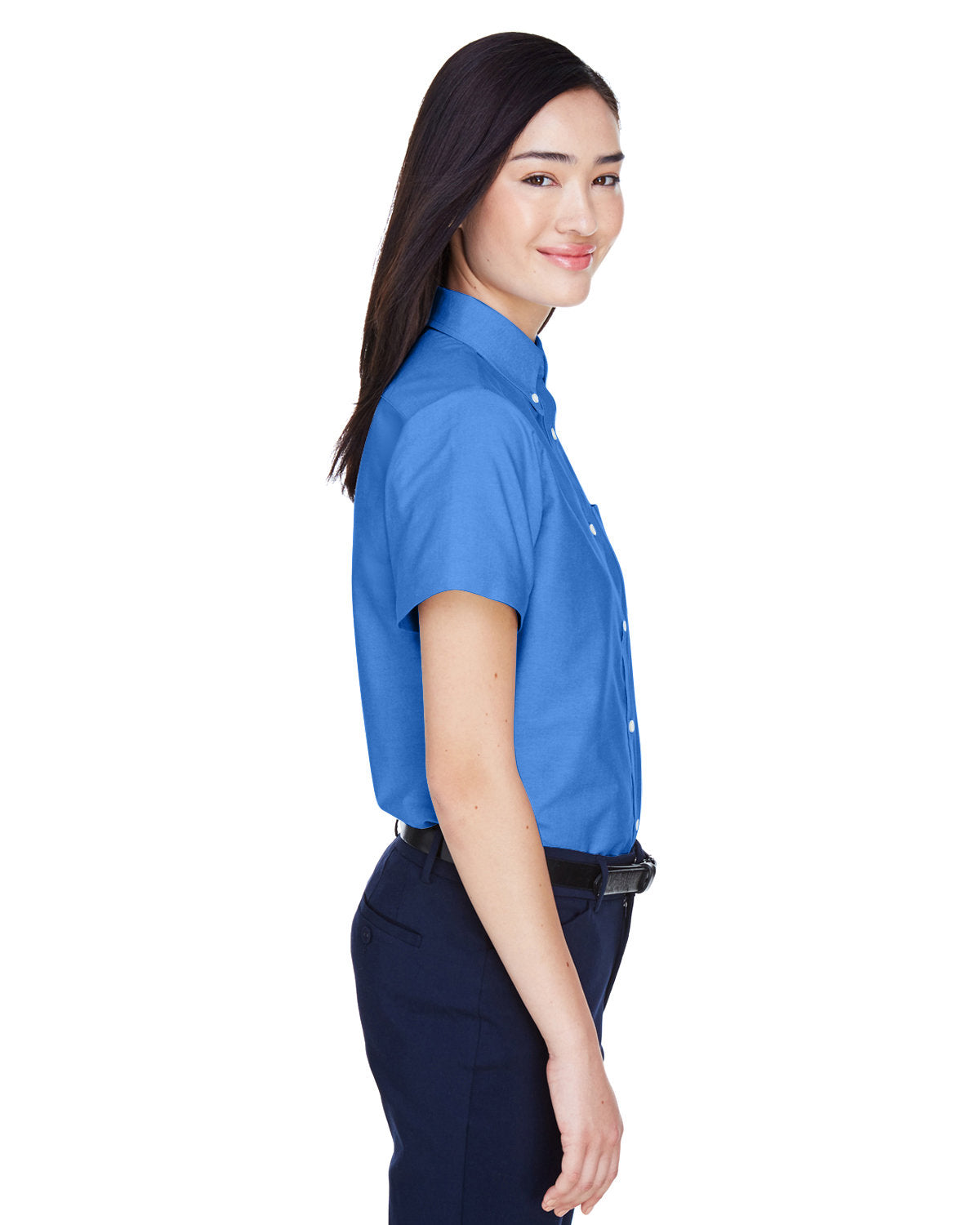 Ladies' Classic Wrinkle-Resistant Short-Sleeve Oxford