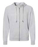 Independent Trading Co. Unisex Icon Lightweight Loopback Terry Full-Zip Hooded Sweatshirt