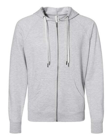 Independent Trading Co. Unisex Icon Lightweight Loopback Terry Full-Zip Hooded Sweatshirt