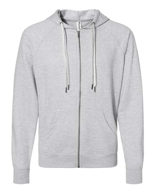 Independent Trading Co. Unisex Icon Lightweight Loopback Terry Full-Zip Hooded Sweatshirt