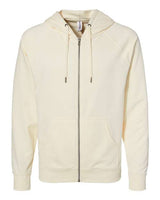 Independent Trading Co. Unisex Icon Lightweight Loopback Terry Full-Zip Hooded Sweatshirt