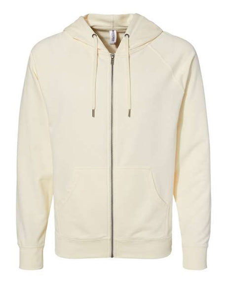 Independent Trading Co. Unisex Icon Lightweight Loopback Terry Full-Zip Hooded Sweatshirt
