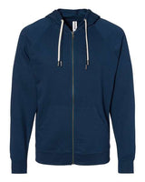 Independent Trading Co. Unisex Icon Lightweight Loopback Terry Full-Zip Hooded Sweatshirt