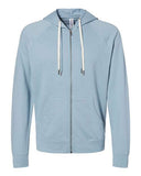 Unisex Icon Lightweight Loopback Terry Full-Zip Hooded Sweatshirt