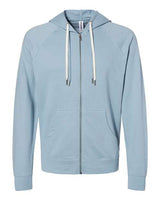 Independent Trading Co. Unisex Icon Lightweight Loopback Terry Full-Zip Hooded Sweatshirt