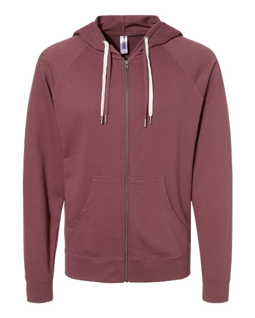 Icon Lightweight Loopback Terry Full-Zip Hooded Sweatshirt