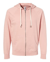Independent Trading Co. Unisex Icon Lightweight Loopback Terry Full-Zip Hooded Sweatshirt
