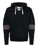 Men's Sport Lace Colorblocked Fleece Hooded Sweatshirt