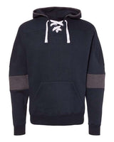 Men's Sport Lace Colorblocked Fleece Hooded Sweatshirt