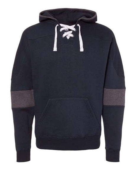 Men's Sport Lace Colorblocked Fleece Hooded Sweatshirt
