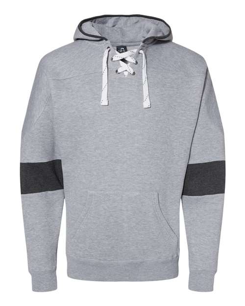 Men's Sport Lace Colorblocked Fleece Hooded Sweatshirt