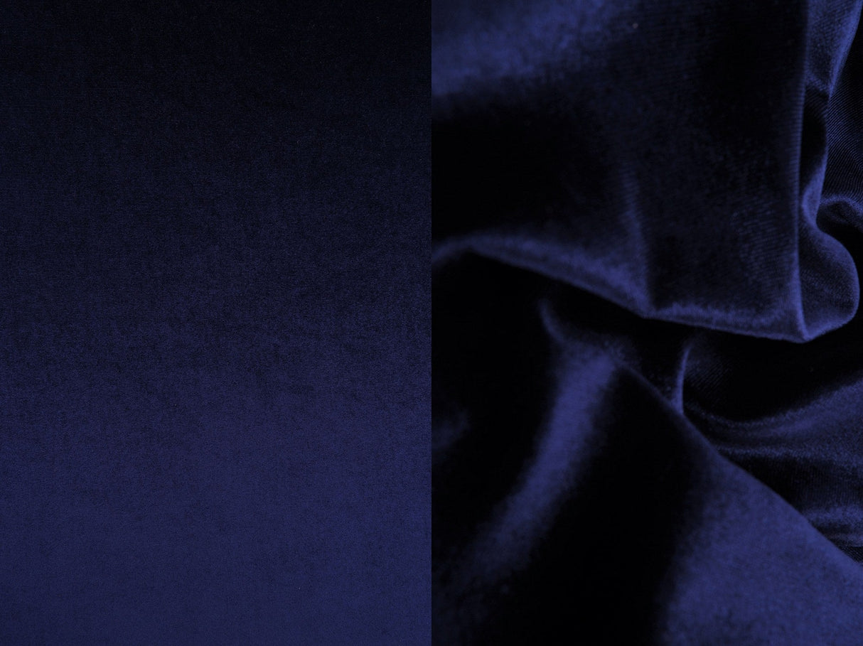 Velvet Stretch Knit Fabric Solid