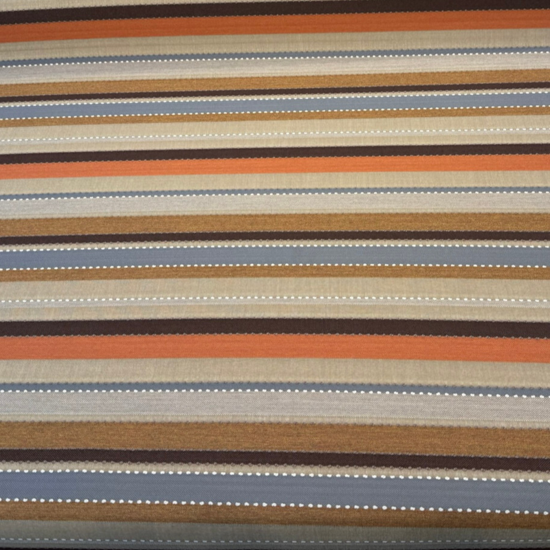 Sunbrella Corral Stripe Adobe Solution Dyed Acrylic Fabric - Adobe Stripe, 54" Width (1 Yard)