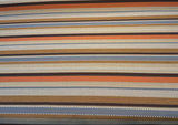 Sunbrella Corral Stripe Adobe Solution Dyed Acrylic Fabric - Adobe Stripe, 54" Width (1 Yard)