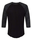 LAT Men's Baseball Fine Jersey Three-Quarter Sleeve Tee