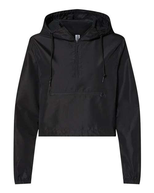 Women's Lightweight Quarter-Zip Crop Windbreaker