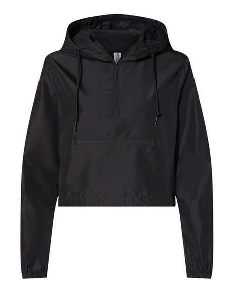 Women's Lightweight Quarter-Zip Crop Windbreaker