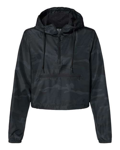 Women's Lightweight Quarter-Zip Crop Windbreaker