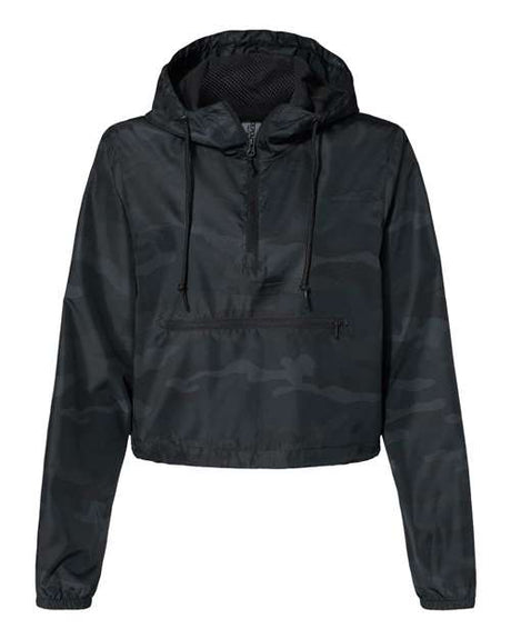 Women's Lightweight Quarter-Zip Crop Windbreaker