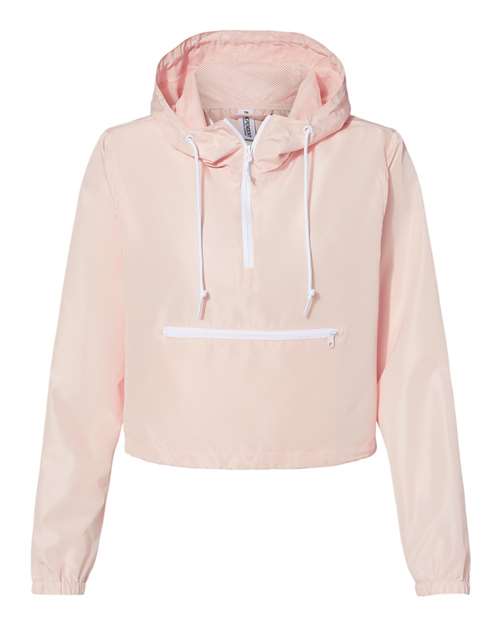 Women's Lightweight Quarter-Zip Crop Windbreaker