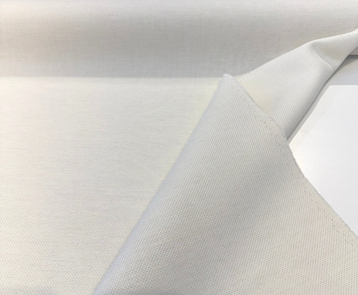 Sunbrella Essential Ivory Solution Dyed Acrylic Fabric - Ivory, Textured, 54" Width (1 Yard)
