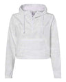 Women's Lightweight Quarter-Zip Pullover Crop Windbreaker