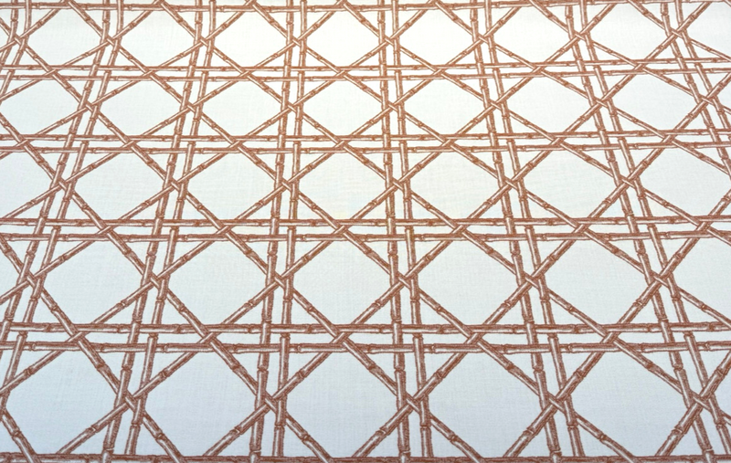 Sunbrella Reign Canyon Rust Solution-Dyed Acrylic Fabric - Rust Geometric Pattern, 54" Width (1 Yard)