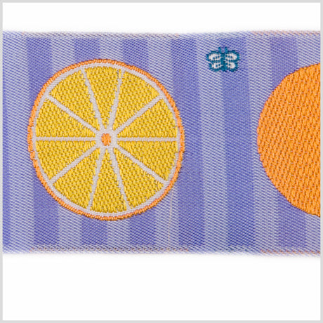 Orange/Lavender French Jacquard Ribbon