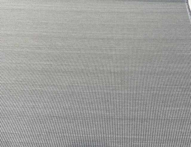 Sunbrella Layer Smoke Acrylic Fabric - Rib Gray, Textured, 54" Width (1 Yard)
