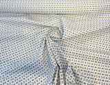 Sunbrella Clockwork Sky Blue Acrylic Fabric - Sky Blue, Off White Geometric, 54" Width (1 Yard)