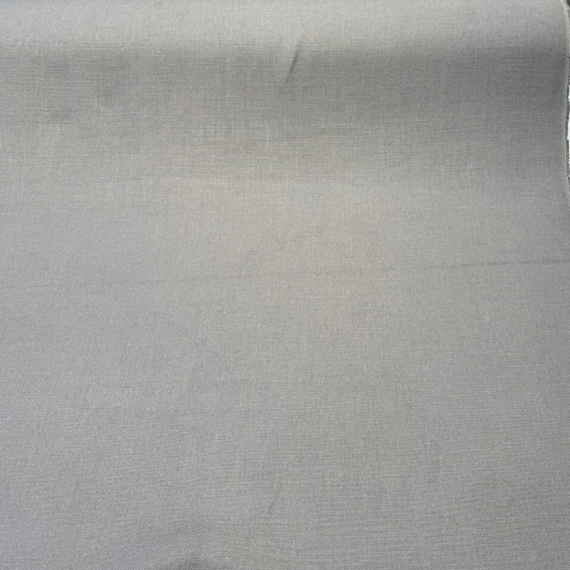 Libeco Belgian Tailored Linen Sanfor Airo Taupe Linen Fabric - Taupe, Approx. 54-56 Inches Width (1 Yard)