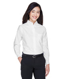 Camisa Oxford clásica resistente a arrugas de manga larga para mujer