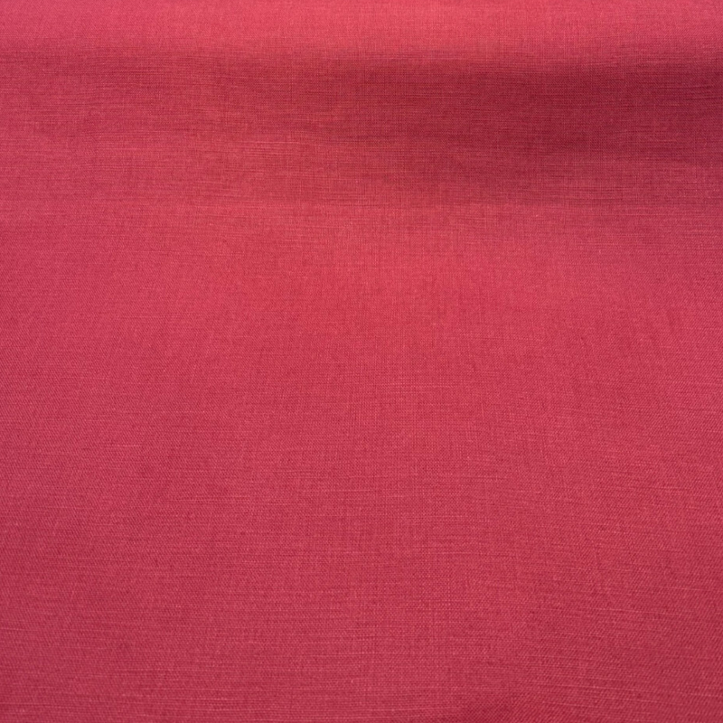 Libeco Belgian Tailored Linen Sanfor Airo Red Wine Fabric - Red Wine, 54-56" Width (1 Yard)