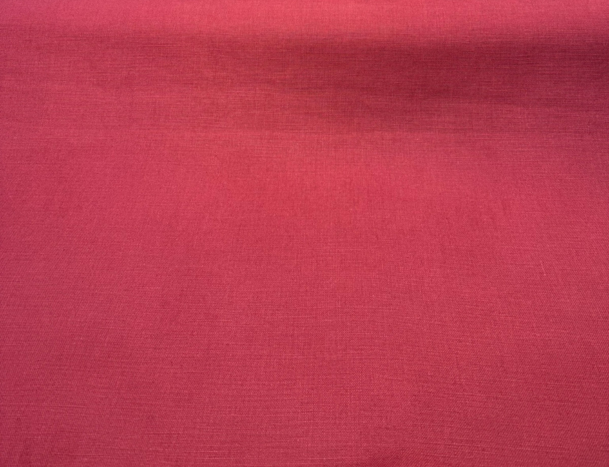 Libeco Belgian Tailored Linen Sanfor Airo Red Wine Fabric - Red Wine, 54-56" Width (1 Yard)