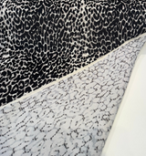 Velvet Kuna Onyx Velvet Fabric - Black Leopard Print, 54" Width (1 Yard)