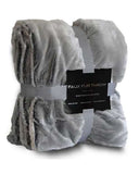 Alpine Fleece Faux Fur Throw Blanket