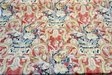 Villa Di Castello Henna 100 Percent Cotton Fabric - Ornate Floral Scroll, Henna Red Multi, 54" Width (By The Yard)
