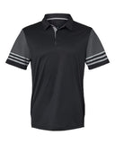 Adidas Men's Striped Sleeve Polo