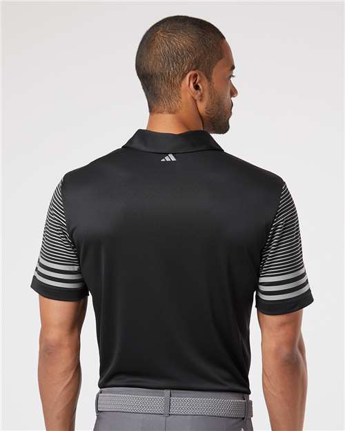 Striped Sleeve Polo