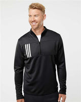 3-Stripes Double Knit Quarter-Zip Pullover