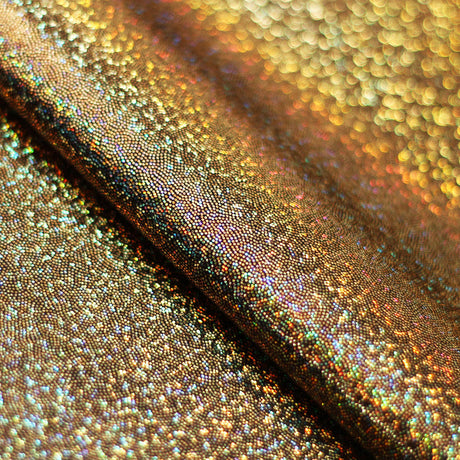 Matrix Twinkle Nylon Spandex Hologram Fabric - Assorted Colors, Solid, 57/58" Width (1 Yard)