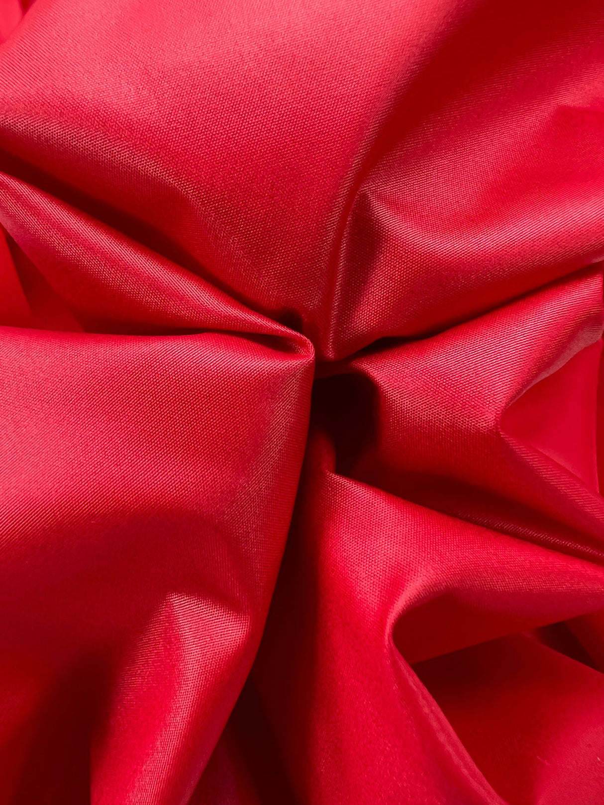 Italian Red Polyester Satin