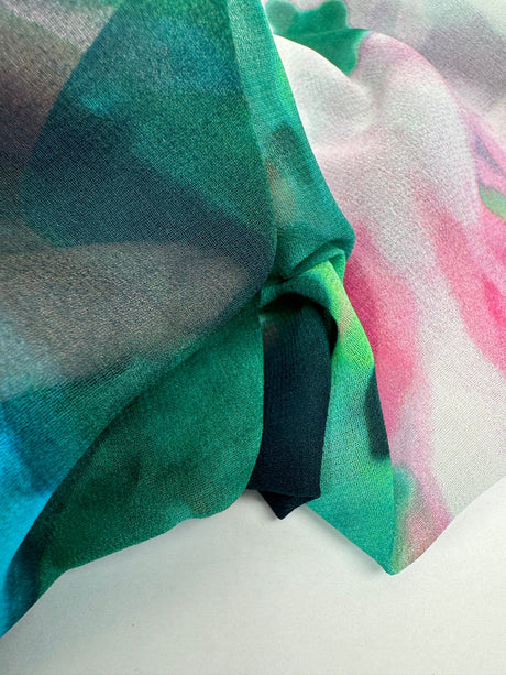 Polyester Chiffon Printed Green