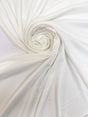 Polyamide Elastane Knitted Fabric White